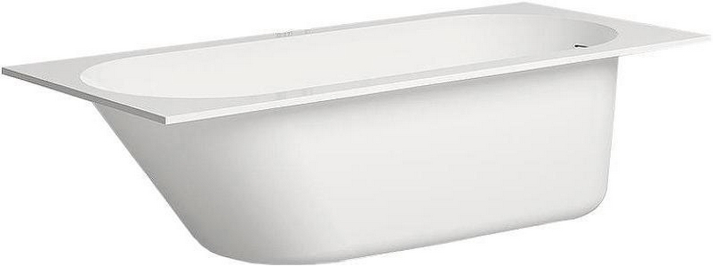 Ванна 1700х750хh600мм, встраив., литой камень S-Stone матов цв.белый, д/к Up&Down в цвет ванны, интегрир.слив-перелив, ножки компл,  ZZ Salini Ornella Kit 102421M