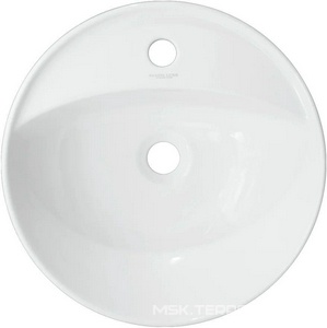 Раковина-чаша накладная  43х43х15.1 см, с отверстием под смеситель, белая Sanita Luxe Art Inside WB.IN/Art/43-C/WHT.G/S1 / (ART43SLWB01I)