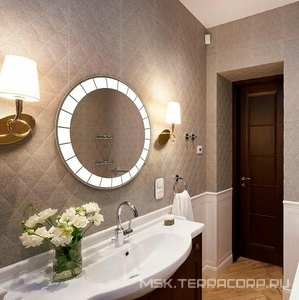 Зеркало -S D700, 77х77 см, бесконтактный сенсор, бегущая подсветка, ZZ Azario Пандора LED-00002788