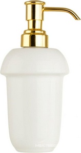 Дозатор настольный, (керамика, держатель цв.золото), /Mirella ZZ Migliore Fortuna 27666