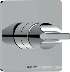 Смеситель для душа, встраиваемый в стену, внешняя часть БЕЗ внутренней арт.Z00007, (цв. хром), Apice XX