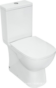 Унитаз-компакт « Slim», (арматура  2-режим  Alcaplast/2-режим OLI, сиденье дюропласт, микролифт Sanita Luxe Quadro WC.CC/Quadro/2-SlimDM/WHT.G/S1 (QDRSLCC01151022)