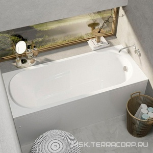 Ванна 150х75см, без ножек/рамы, панелей, слива-перелива, (акрил цв.белый),  ZZ Alba Spa Arabella ВПР0090000100