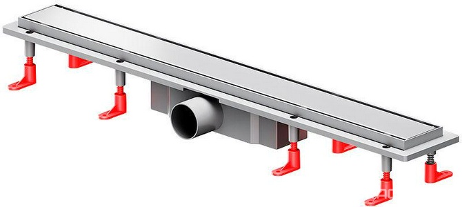 Душевой желоб 70 см, комбинированный затвор, решетка под плитку из нерж.стали AMPM Универсал W02SC-U11-070-04SB