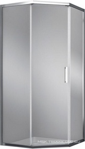 Душевой угол пятиугольный 90х90х200 см, профиль-хром, стекло-прозрачное, БЕЗ поддона ZZ Wasserkraft elbe 86S11