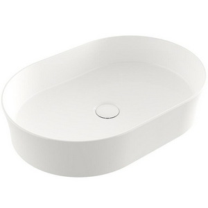 Раковина 55х38 cм, накладная БЕЗ отверстия под смеситель, цв.белый, KL Berges Ego 181012