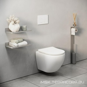 Клавиша смыва, двойной смыв, нержавеющая сталь, цв.белый матовый Grossman Classic 700.K31.05.01M.01M