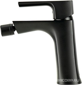 Смеситель для биде , 5x13.1x16.2 см, донный клапан Click/Clack в компл., цв. черный матовый ZZ Lemark Ursus LM7208BL