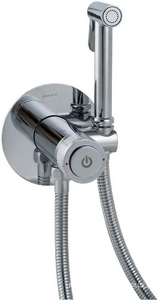 Смеситель совмещ. с гигиенич. душем, готовый к-т: лейка, шланг, скрытая часть, (цв.хром),  Allen Brau Liberty 5.33005-00