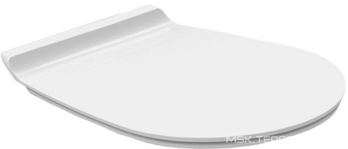 Сиденье для унитаза, с микролифтом, (цв.белый матовый),  ZZ Simas Vignoni VI004bi mat/cr