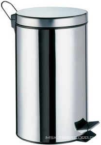 Мусорное ведро WasserKRAFT K-635, 5 л с педалью д/открывания крышки, цв. хром ZZ Wasserkraft Универсал K-635