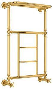 Полотенцесушитель водяной  1452 860x500, нижнее подключ., цв.золото, ZZ Сунержа Ренессанс 03-0282-8650