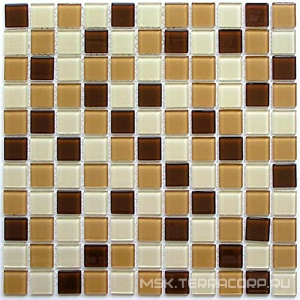 Мозаика Latte mix  (25x25x4)  30x30 Bonaparte Мозаика стеклянная n156304