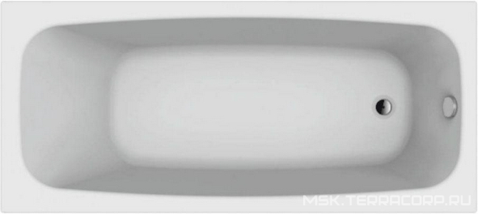 Ванна акриловая  180x80, каркас в компл., без слива-перелива 051009, цв. белый ZZ Berges NELU 050024