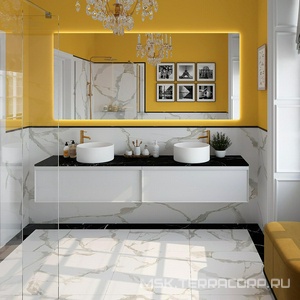 Раковина накладная на столешницу, круглая, 400x400хh165мм, без отв.д/смесит., без перелива, (цв.белый матовый),  Aqueduto Espiral ESP0120