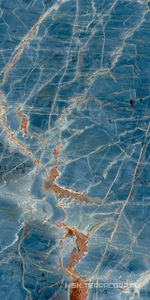 Керамогранит для пола Gardenia Orchidea la marmoteca Blue Denim  Lux  60x120 Синий G0027022