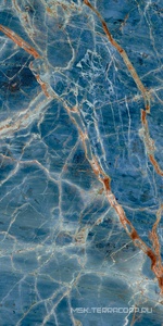 Керамогранит для пола Gardenia Orchidea la marmoteca Blue Denim  Lux  60x120 Синий G0027022