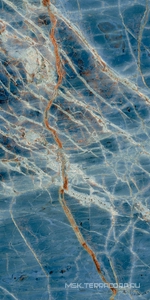 Керамогранит для пола Gardenia Orchidea la marmoteca Blue Denim  Lux  60x120 Синий G0027022