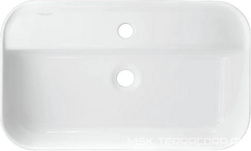 Раковина накладная 60х36х14,c отверстием под смеситель, цвет белый Sanita Luxe Infinity WB.CT/Infinity/60-C.Shelf/WHT.G/S1