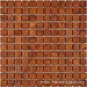 Мозаика 731 из меди (чип 23x23) 30х30 Мастера Керамики Glass 731