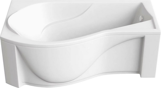Ванна акриловая  170х80 см, левая (БЕЗ каркаса n039643 и сифона 19649) Bas Капри В 00015