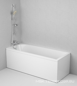 Ванна акриловая 170х70 см (без каркаса, панели и сифона),  AMPM Spirit W72A-170-070W-A2