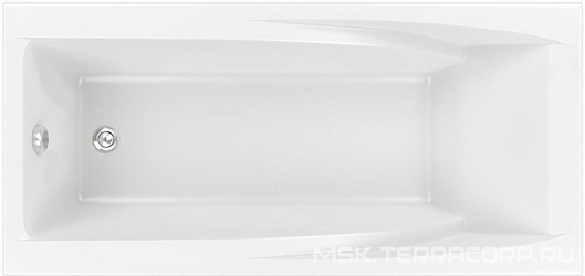 Ванна акриловая Эвита1800х850, аэромассаж 8 форсунок+хром17LED, каркас в комплекте, БЕЗ сифона, ZZ