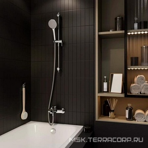 Душевая стойка 70см, с держателем душа, цв. хром Iddis ray RAY70C0i17