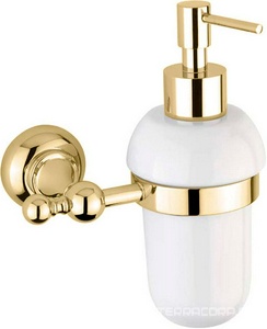 Дозатор настенный керамический, (цв.золото),  ZZ Cezares Aphrodite APHRODITE-SOIS-03/24-M