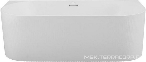 Ванна 1700x800xh560мм, пристенная, слив-перелив, пробка слива цв.белый мат. в компл., (акрил цв.белый матовый), BelBagno ZZ