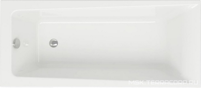 Ванна акриловая  160x70 см, БЕЗ каркаса и слива-перелива, белая ZZ Cersanit Lorena 63322