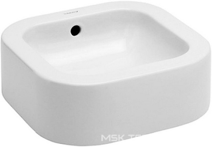 Раковина 400х400мм с переливом без отверстия д/смес.,  ZZ Duravit Happy D 0458400028