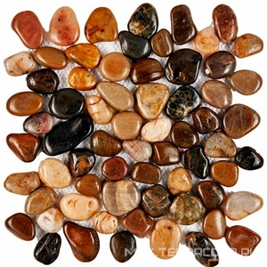 Мозаика Мастера Керамики Glass 266 из гальки MIX stone (чип произвольный) 30,5х30,5