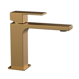 Смеситель для раковины, без д/к, (цв.,браш.золото),  ZZ Vincea Cube VBF-1C01BG