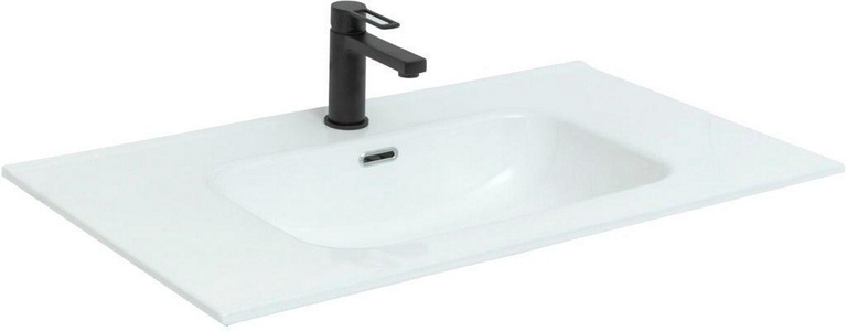 Раковина-столешница 80 см, для мебели Алвита/Джейн,(без тумбы не продается), цв. белый Aquanet Flat 254364