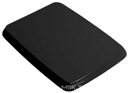 Сиденье для унитаза, с микролифтом, (цв. glossy black, петли цв. хром), Civitas ZZ ArtСeram civitas CIA010 03; 71