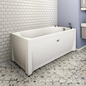 Ванна акриловая "",1680х700x480 мм, БЕЗ каркаса, слива-перелива и панели, белая Radomir Николь 2-01-0-0-1-240Ч