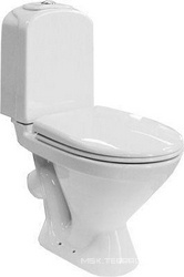 Унитаз-компакт Classic Luxe 760*590*345 термопласт с сид.микролифт, косой выход ,крепеж в комплекте, белый XX