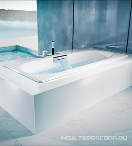 Ванна чугунная VOLUTE 180x80, без ножек, без слива-перелива, цв. белый ZZ Jacob Delafon volute E6D900-0