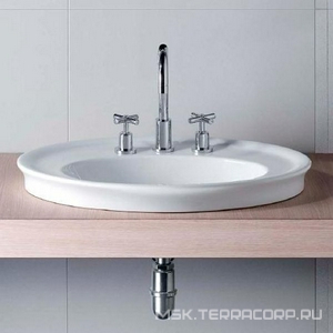 Раковина 650х480мм, встраиваемая в столешницу сверху, с 1 отв. д/смес., Dolcevita ZZ Hatria DolceVita Y0PL01