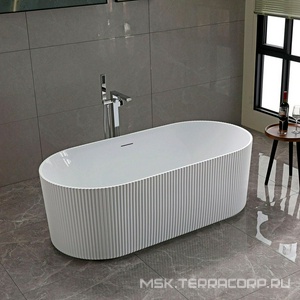 Ванна 1700х800хh580мм, отдельностоящая, интегрир.слив перелив, д/к цв.хром в компл.,(акрил цв.белый), Vincea ZZ Vincea Ванны VBT-426-1700