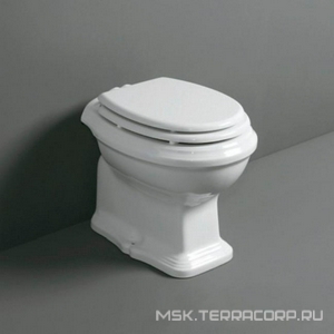 Чаша унитаза 470х365мм, выпуск в стену, для встр.в стену, "Среднего" и "Высокого" бачка, БЕЗ сиденья и крепл. к полу, (цв. белый), Arcadе Simas Arcade AR 811