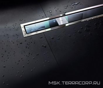 Душевой трап 1200 мм, с решеткой и окантовкой, сифоном, БЕЗ опор арт.619114, мат.хром ZZ Viega Advantix 619091