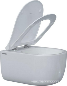 Комплект: Унитаз подвесной+сиденье с микролифтом цв.белый+инсталляция+клавиша  смыва L1 цв.белый ZZ Berges Универсал 043309