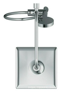 Душевая стойка БЕЗ смесителя, ручной + верхний душ, шланг -150 см, цв. хром Cersanit NENO 63477