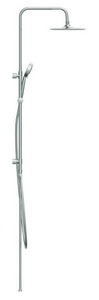 Душевая стойка БЕЗ смесителя, ручной + верхний душ, шланг -150 см, цв. хром Cersanit NENO 63477