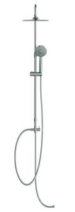 Душевая стойка БЕЗ смесителя, ручной + верхний душ, шланг -150 см, цв. хром Cersanit NENO 63477