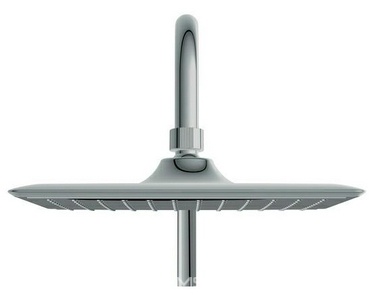 Душевая стойка БЕЗ смесителя, ручной + верхний душ, шланг -150 см, цв. хром Cersanit NENO 63477