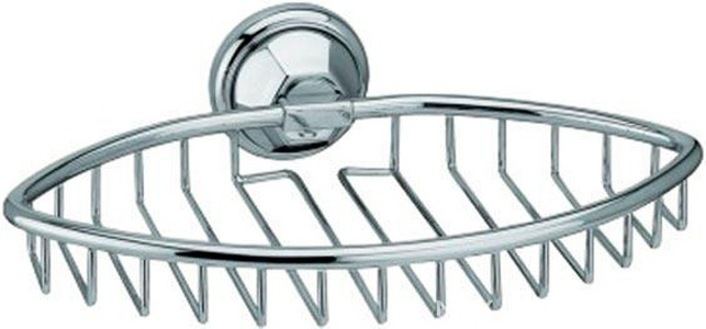 Мыльница-решетка овальная 17х25см, (цв.хром),  ZZ Andrea Catarina CAK424 CR