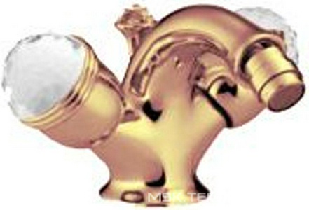 Смеситель для биде, с д/к, (цв. золото),  ZZ 3M Okay Swarovski 4624 DD